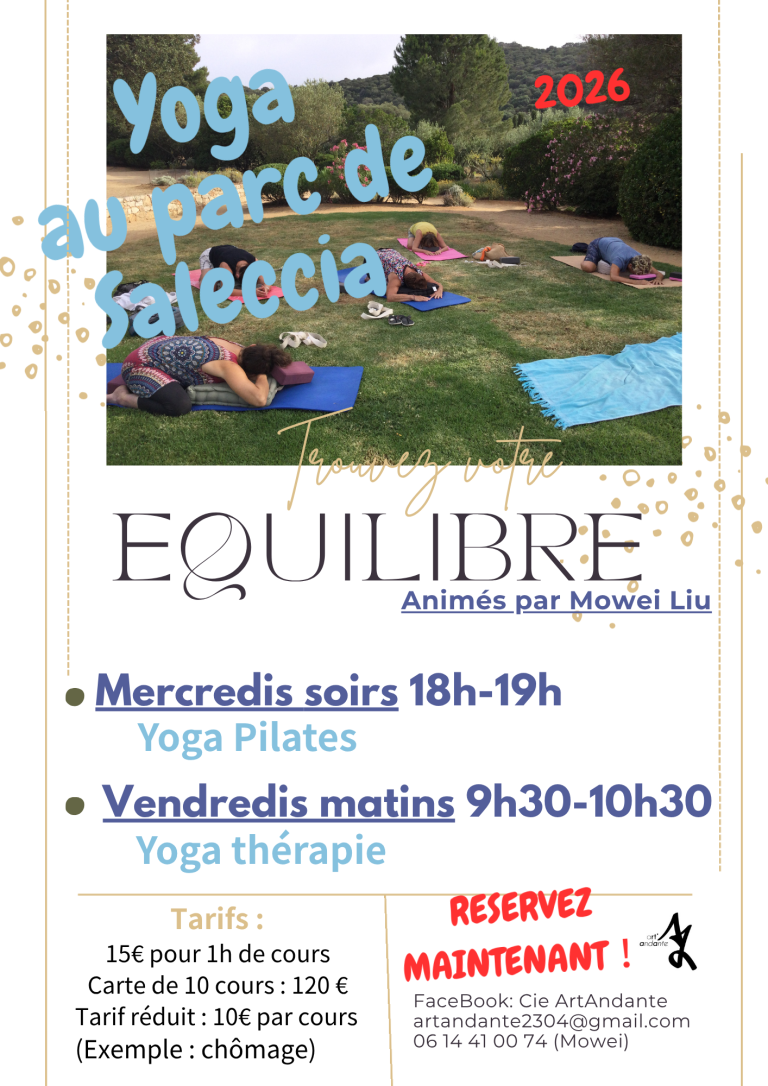 Cours de yoga en plein air avec Mowei Liu